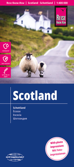 Skotsko (Scotland) 1:400.000 mapa RKH