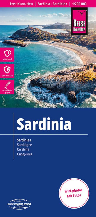 Sardínie (Sardegna) 1:200.000 mapa RKH