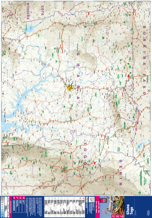 detail Ghana & Togo 1:600.000 mapa RKH
