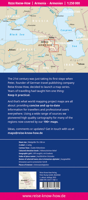 detail Armenia 1:250.000 mapa RKH