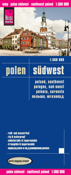 Polsko jihozápad (Poland Southwest) 1:360.000 mapa RKH
