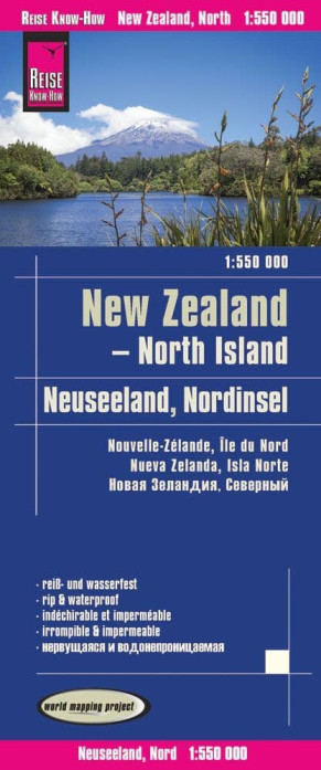 New Zealand North Island 1:550.000 mapa RKH
