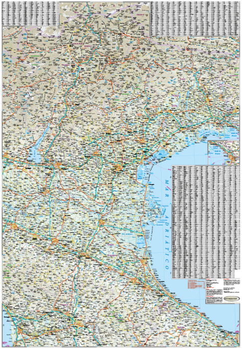 detail Severní Itálie (taly North) mapa 1:400.000 RKH