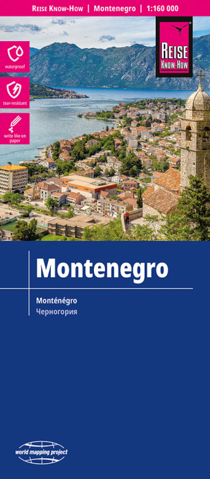 Černá Hora (Montenegro) 1:160.000 mapa RKH