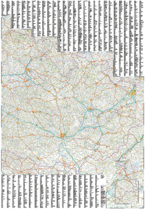 detail Czech Republic 1:350.000 mapa RKH