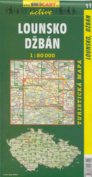 Lounsko, Džbán 1:50t turistická mapa (11) SC