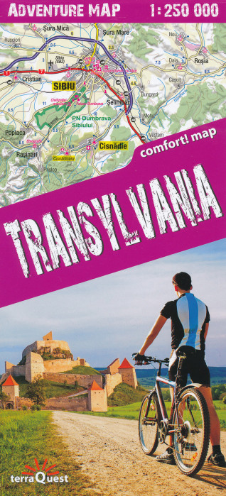 Transylvania 1:250.000 turistická mapa TQ