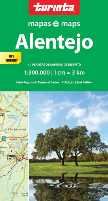 detail Portugalsko jih - Alentejo 1:300.000 mapa TURINTA