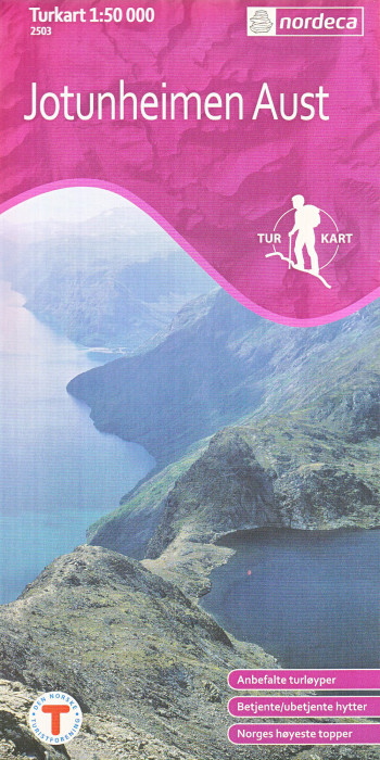 Jotunheimen East 1:50.000 mapa (Norsko) #2503
