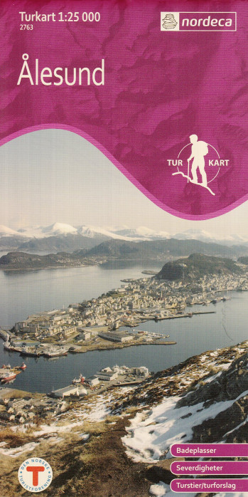 Alesund 1:25.000 mapa (Norsko) #2763