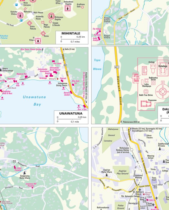 detail Sri Lanka 1:500.000 mapa ITM CZ