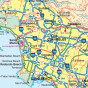 náhled Los Angeles & Kalifornie jih (Los Angeles & Southern California) 1:15t/1:1m mapa