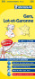 náhled Gers, Lot-et-Garonne (Francie), mapa 1:150 000, MICHELIN