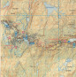 náhled Folgefonna - Hardagerfjorde 1:100.000 mapa (Norsko) #2431