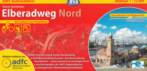 Elberadweg Nord (Labská cyklostezka) 1:75.000 průvodce na spirále ADFC