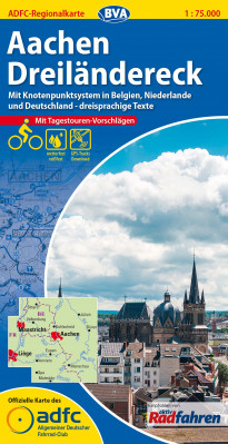 Aachen / Dreiländereck 1:75.000 cyklomapa ADFC