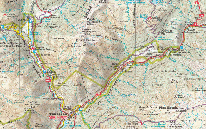 detail Alt Pirineu NP 1:50t mapa ALP