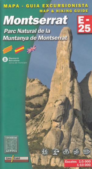 detail PN de la Muntanya de Montserrat 1:10t mapa ALPINA