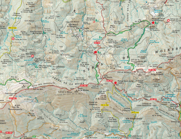 detail Cerdanya, Capcir, Andorra 1:50.000 mapa ALPINA