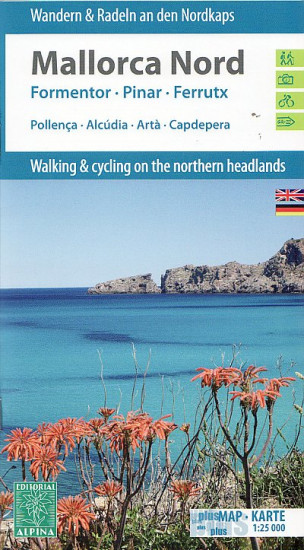 detail Mallorca North hiking & cycling map 1:25t ALPINA