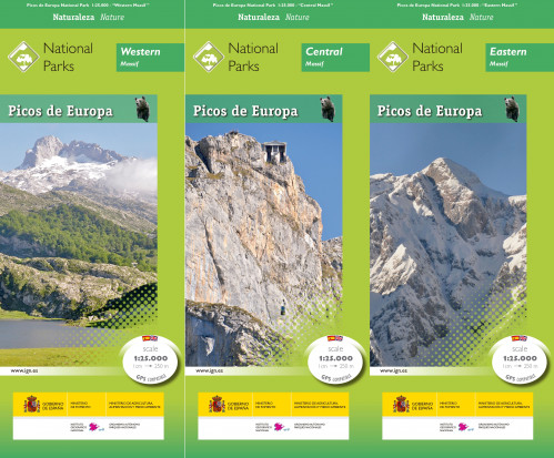 Picos de Europa NP průvodce s mapovým setem IGN.ES