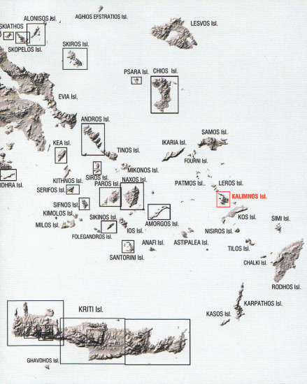 detail Kalimnos (Řecko) 1:25t, turistická mapa ANAVASI
