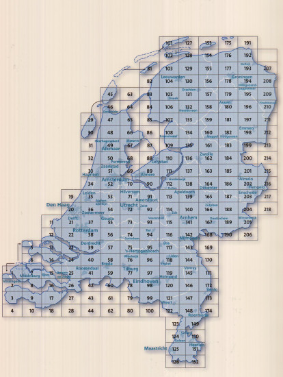 detail Nizozemí (Netherlands) cykloatlas 1:100t na spirále ANWB