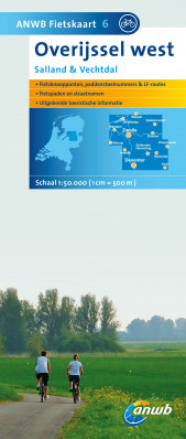 #6 Overijssel west, Salland & Vechtdal 1:50.000 cyklomapa ANWB (Nizozemí)