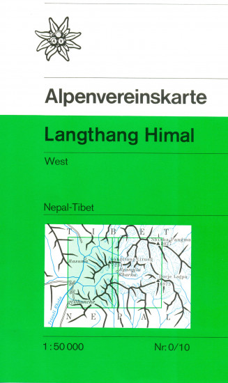 detail Nepálský Himaláj, Langtang (Langthang Himal West) 1:50t turistická mapa AV