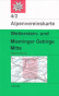 náhled Wetterstein- und Mieminger Gebirge Střed 1:25 000, turistická mapa, Alpenverein