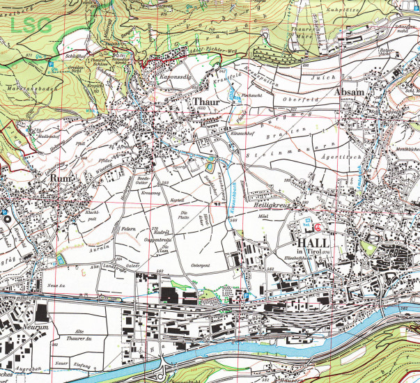 detail Karwendelgebirge Střed 1:25 000, turistická mapa, Alpenverein #5/2