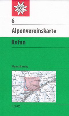 Rofan 1:25 000, turistická mapa, Alpenverein #6