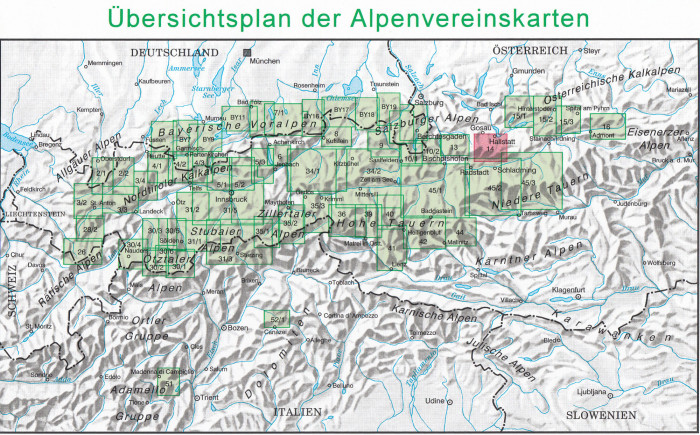 detail Dachsteingebirge 1:25 000, turistická mapa letní a zimní, Alpenverein #14