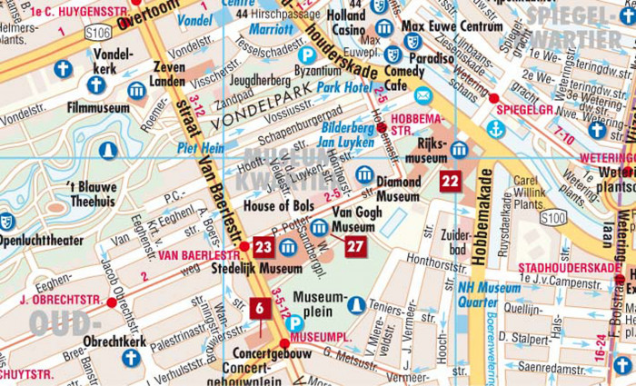 detail Amsterodam (Amsterdam) 1:11t mapa Borch
