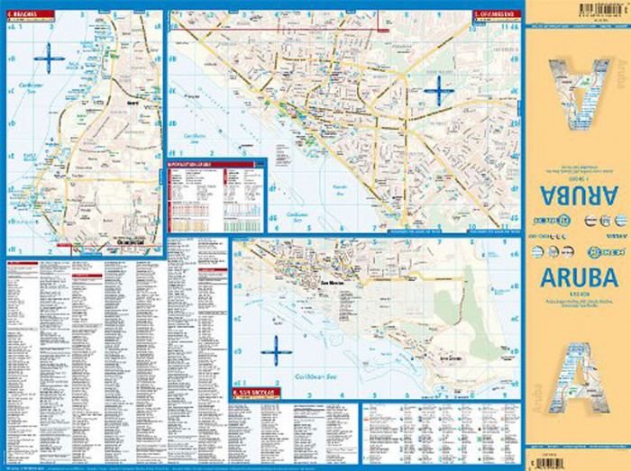 detail Aruba 1:50t + města mapa Borch