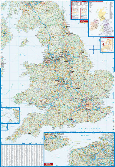 detail Velká Británie (Gr.Britain) 1:800t mapa Borch
