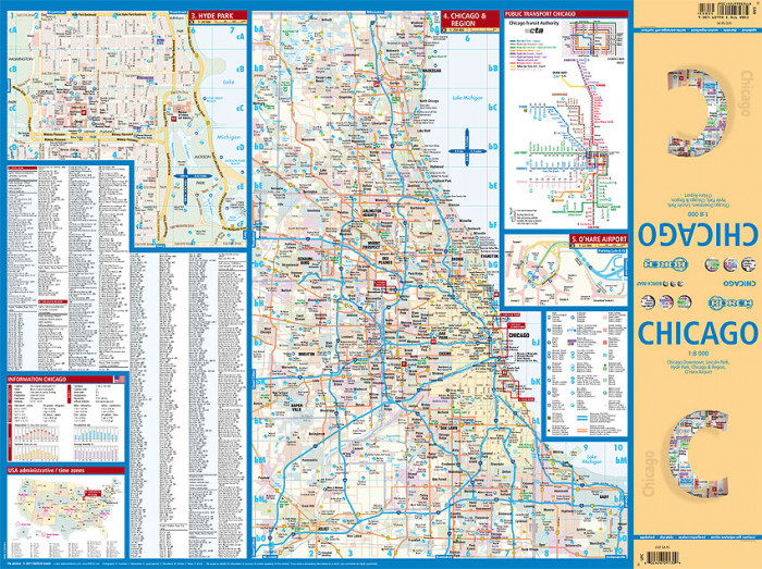 detail Chicago 1:8t mapa Borch