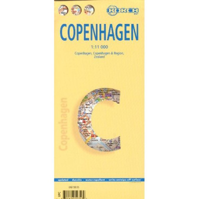 Kodaň (Copenhagen) 1:11t mapa Borch