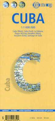 Kuba (Cuba) 1:1,25m mapa Borch