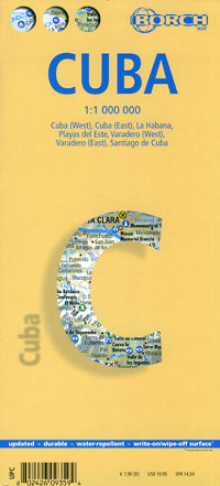 detail Kuba (Cuba) 1:1,25m mapa Borch