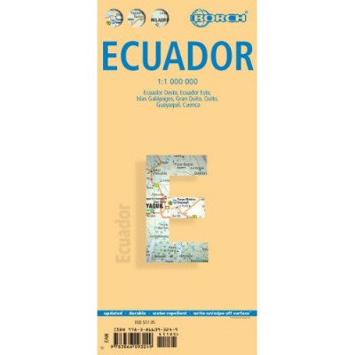 Ekvádor (Ecuador) 1:1m mapa Borch