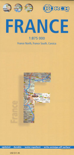 Francie 1:800t mapa Borch