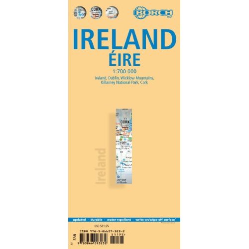 detail Irsko (Ireland) 1:700t. mapa Borch