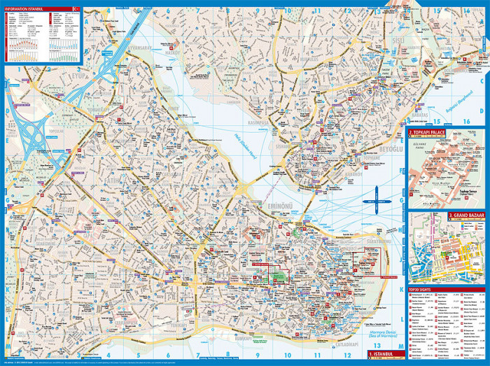detail Istanbul 1:11t mapa Borch