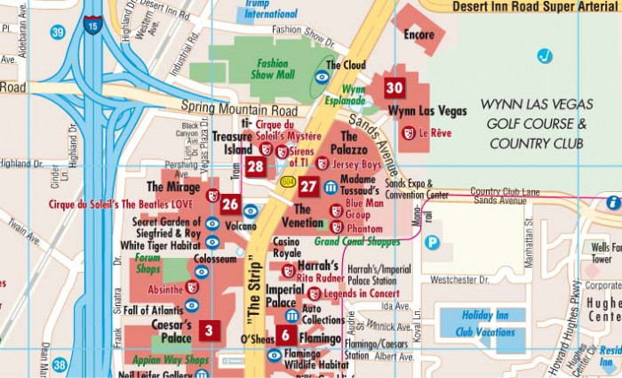 detail Las Vegas 1:20t mapa Borch