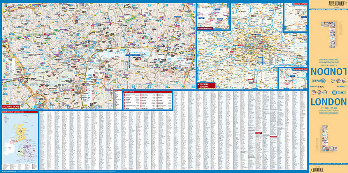 detail Londýn (London) 1:11t mapa Borch