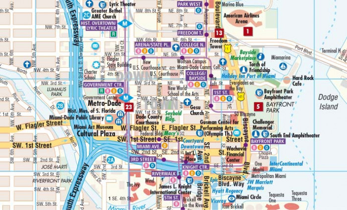 detail Miami 1:15t mapa Borch