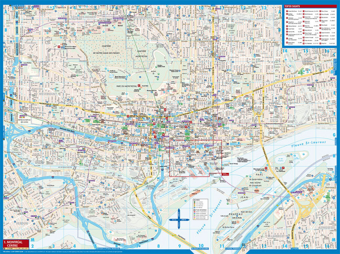 detail Montreal 1:15t mapa Borch