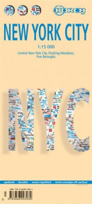 New York City 1:15t mapa Borch