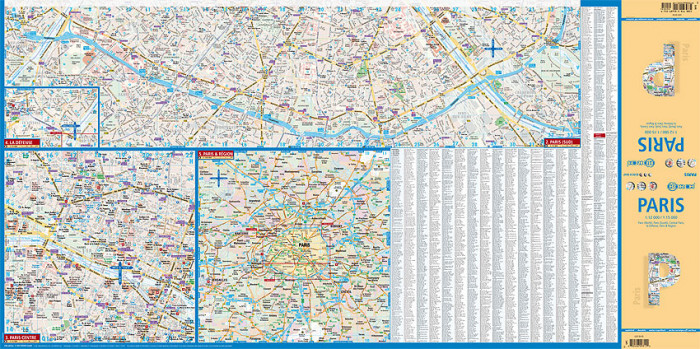 detail Paříž (Paris) 1:12t-15t mapa Borch